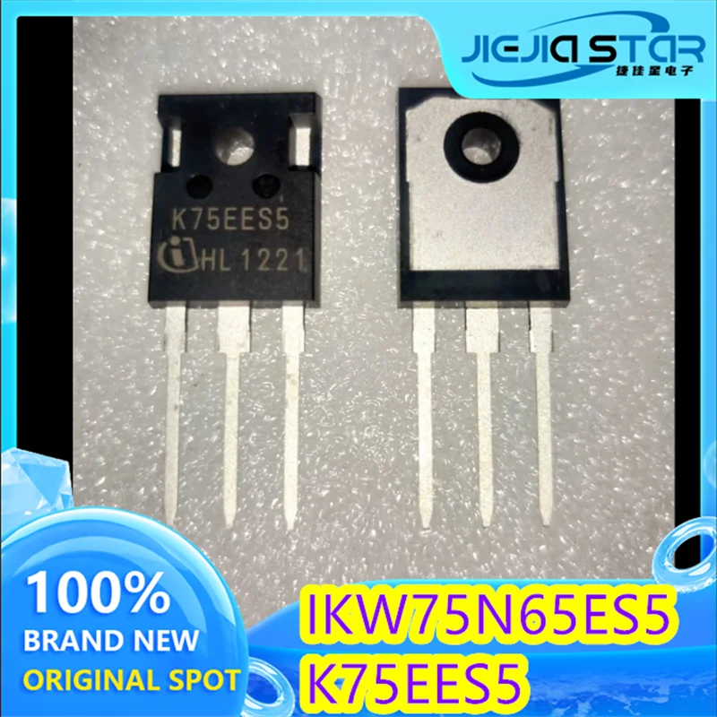 (2/30 قطعة) K75EES5 IKW75N65ES5 TO-247 650V 75A IGBT أنبوب عالي الطاقة جديد وأصلي تسليم سريع