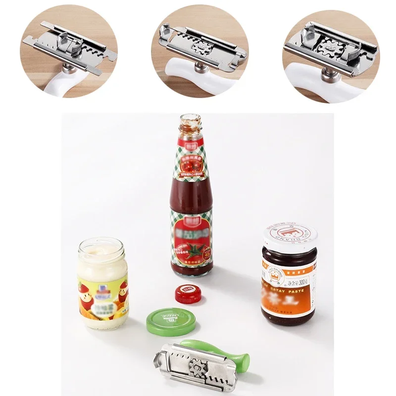 Adjustable Jar Opener Stainless Steel Lids off Jar Opener Bottle Opener Kitchen Accessories Canfor 3-9.5CM