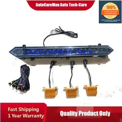 Pasuje do 2022 Toyota Tundra TRD PRO przedni grill listwa LED i 3 bursztynowe światła