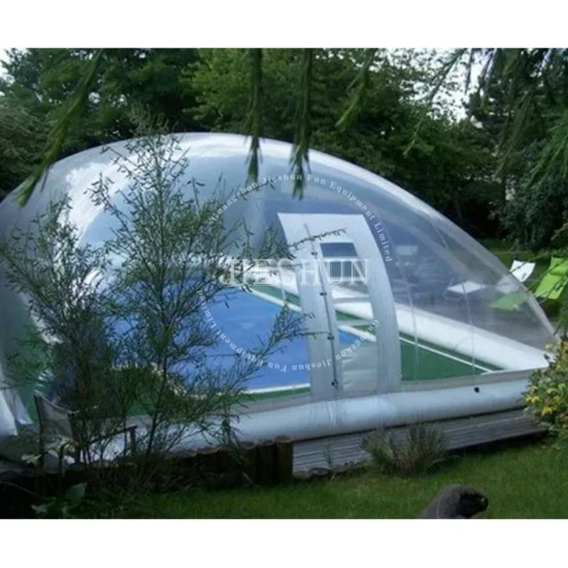 PVC Pool Dome Cover Inflatable Transparent Swimming Pool Cover Tent For Pools