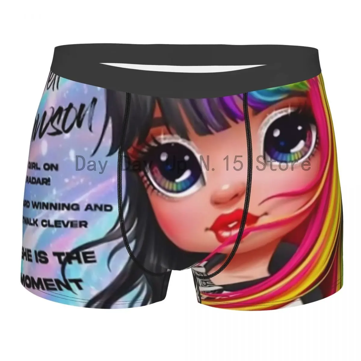 

Novelty Rainbow High Boxers Shorts Underpants Male Breathbale Cartoon Animation Briefs Underwear