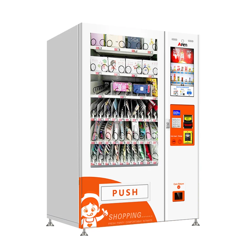 Two Cabinet Combination Vending Machine for Snack and Drink Professional Automatic Self Service Retail Kiosk Vendor Machine