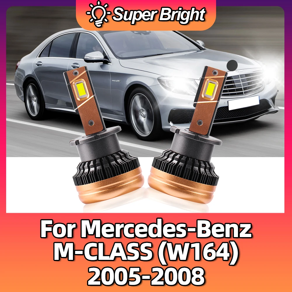 

28000Lm D2S LED Lights Car Headlight Bulbs 6000K 90W Headlamps Auto Lamps For Mercedes-Benz M-CLASS (W164) 2005 2006 2007 2008