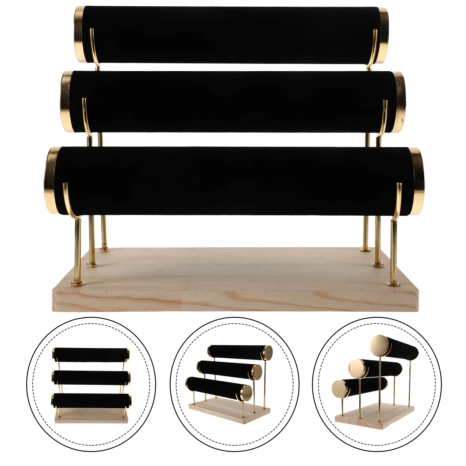 

3 Tier Detachable Bracelet Display Stand Multi-Function Jewelry Storage Rack For Watch Bangle Household Organizer Rack
