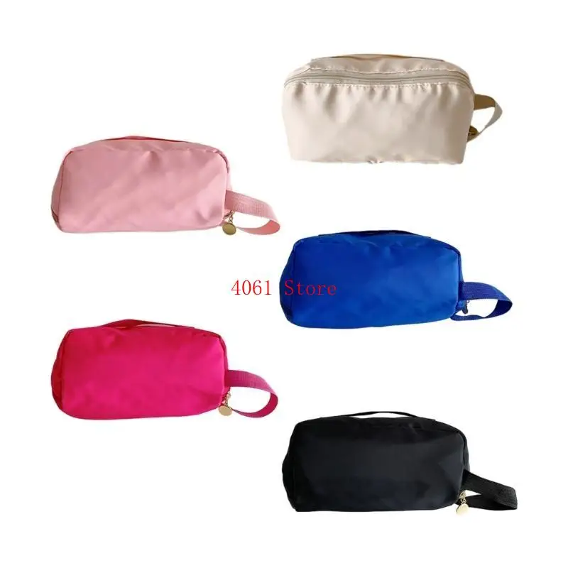 Cosmetic Handbag Women Girl Nylon with Handle Multi-purpose Purse Bag