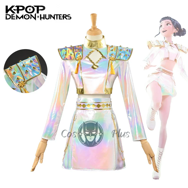 Zoey KPop Cosplay Costume Demon Hunter Girls' Halloween Movie Cosplay Dress Role Play Carnival Party Clothes for Adult Children