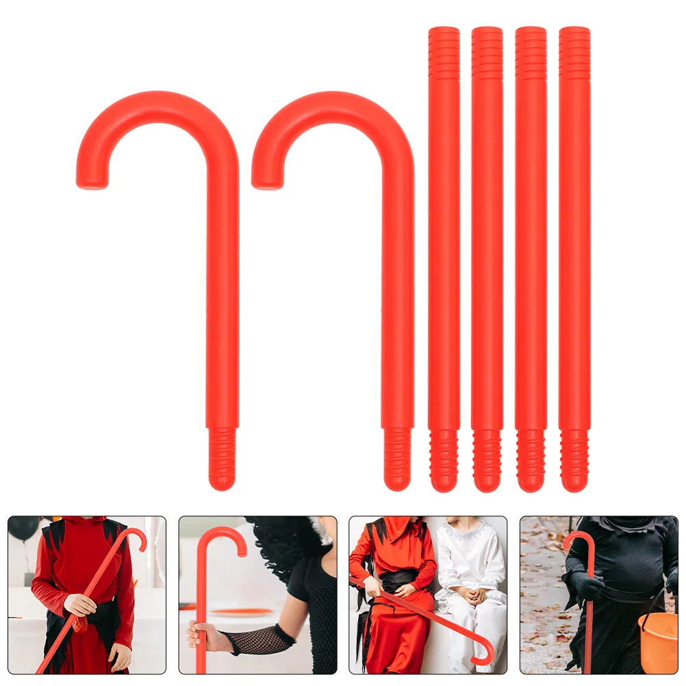 

2Pcs Kids Cosplay Cane Jazz Dance Accent Lightweight Party Performance Halloween Decor Walking Stick Prop Spell Casting Stick