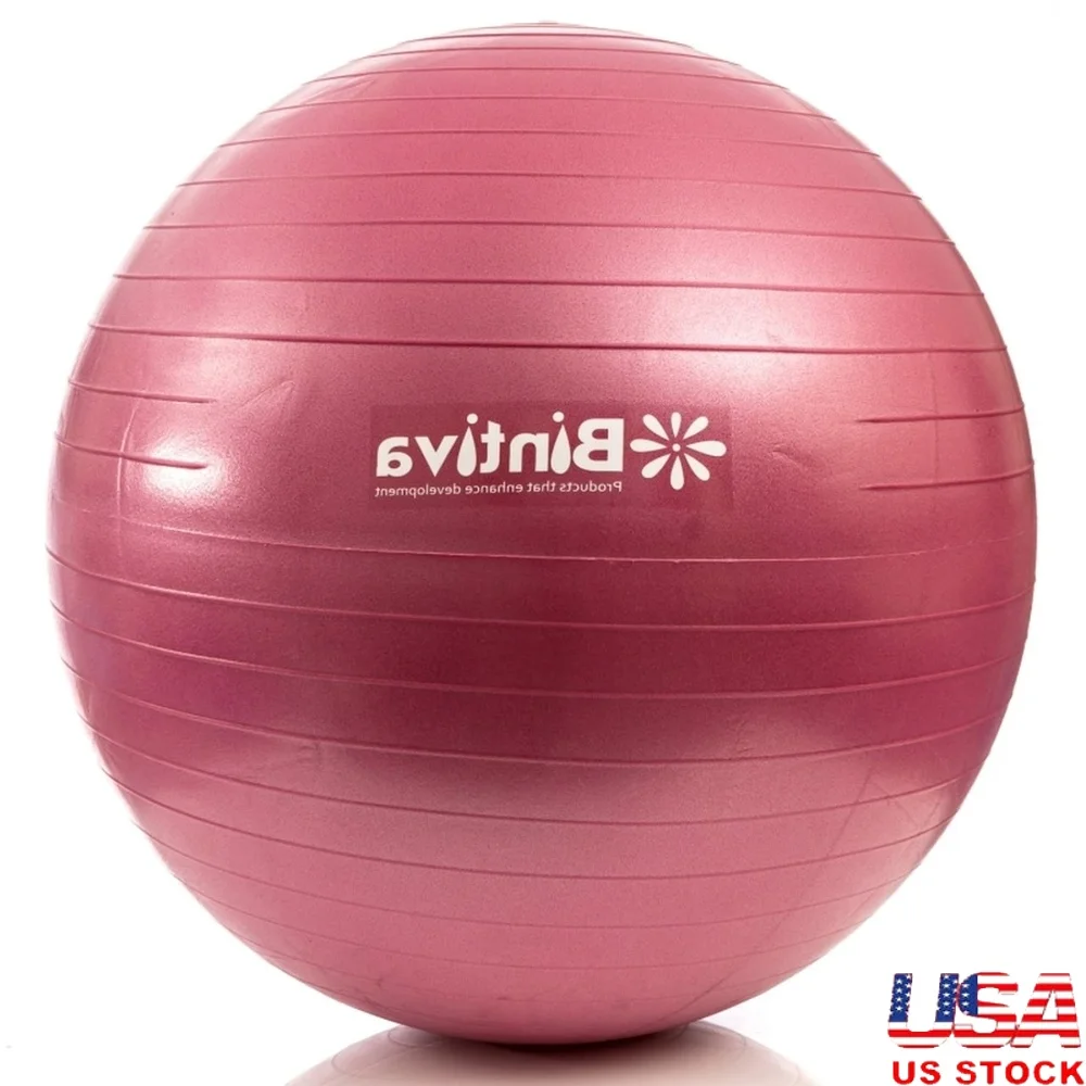 

Anti-Burst Fitness Stability Yoga Ball with Free Foot Pump Ergonomic Exercise Ball Core Strength Balance and Rehabilitation