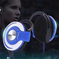 Adjustable Sports Running HIFI Stereo 3.5mm Plug for Phones/MP3/MP4 Ear Hanging Wired Headphones Wired Earphone Bass Headset