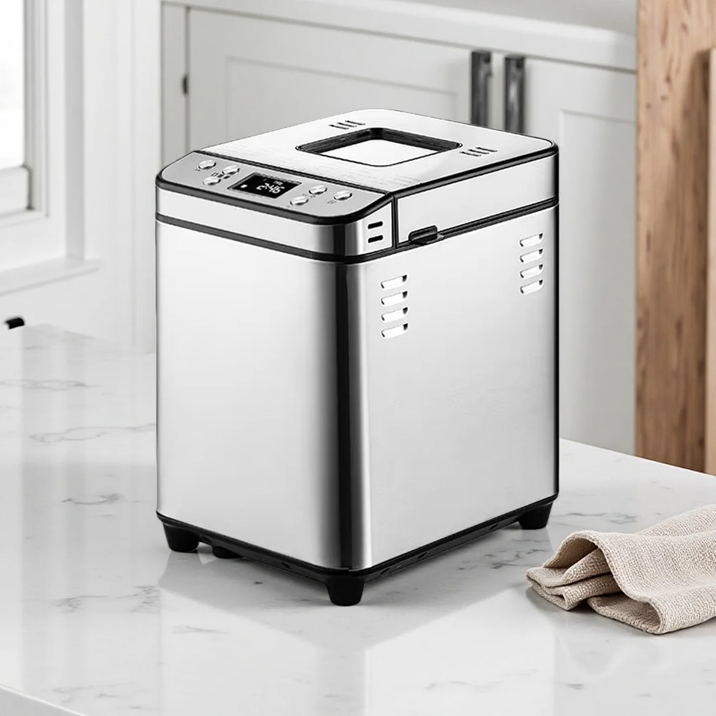 

Multifunctional Automatic Toaster with Stainless Steel Compact Design, Suitable for Family Cake Baking and Breakfast