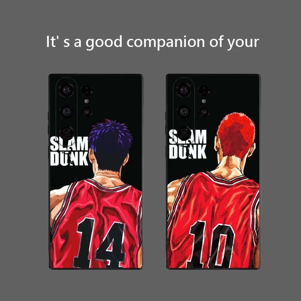 Japan Slam Dunk Anime Phone Case For Samsung Galaxy S25 Ultra S22 S23 S24 Ultra S21 S20 5G Protective Soft Silicone TPU Funda