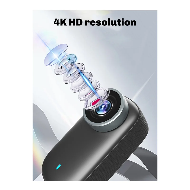 B24B Mini Wifi 4K كاميرا الإبهام الرياضة في الهواء الطلق مراقبة الحيوانات الأليفة عدسة واسعة الزاوية للدراجات النارية-خوذة لكلب القط #3