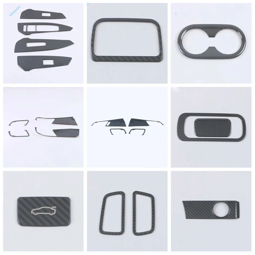 

For KIA Optima / K5 GT 2020 - 2025 Car Air AC Outlet Vent / Window Lift Button / Head Light Switch Decor Cover Trim Accessories