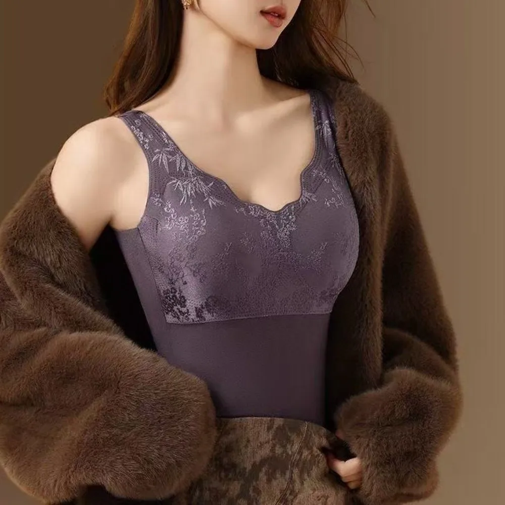 Slimming Thermal Shapewear Camisole Sleeveless with Padded Cups Postpartum Body Shaper Crop Tops Tanks Tummy Control