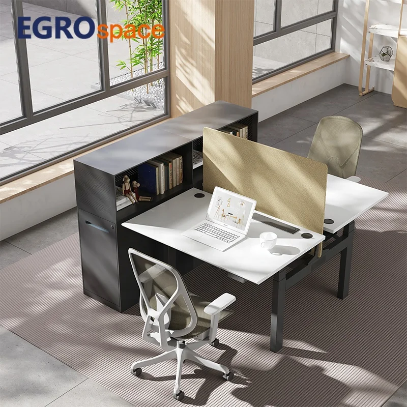 

Supplier Face to Face Dual Motor Sit Stand Electric Standing Smart Adjustable Height Desk