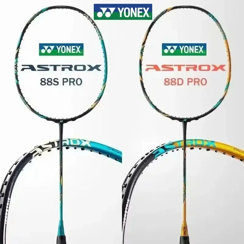 

Yonex Badminton Racket AX99 Pro White AX88D Pro Gold AX88S Pro Blue NF1000Z Carbon Fiber Offensive Professional Racket with Line