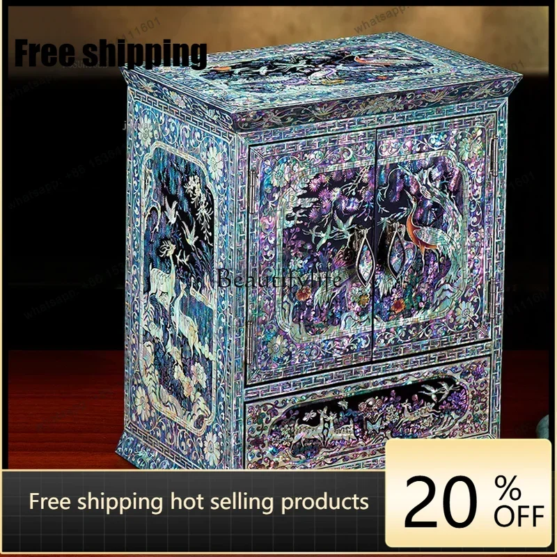 Factory Direct Lacquerware Storage Box Watch Drawer Type Jewelry Organizer Earrings Storage Cabinet Wedding Rings