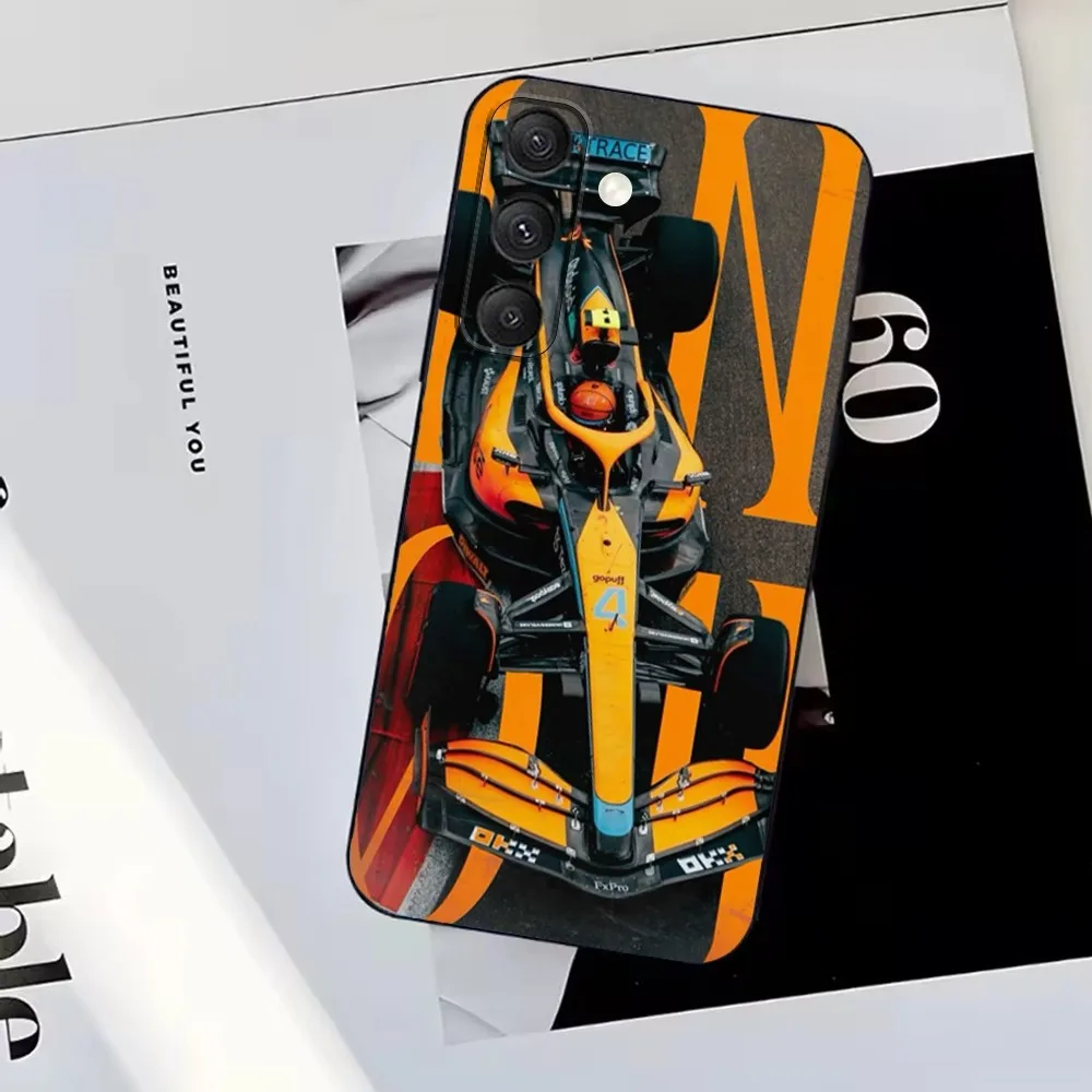 L-Lando N-Norris F1 สูตรเคสโทรศัพท์สําหรับ Samsung S25,S24,S23,S22,S21,S20, s10,Ultra,Plus,Lite,FE,ซิลิโคนนุ่มปกสีดํา
