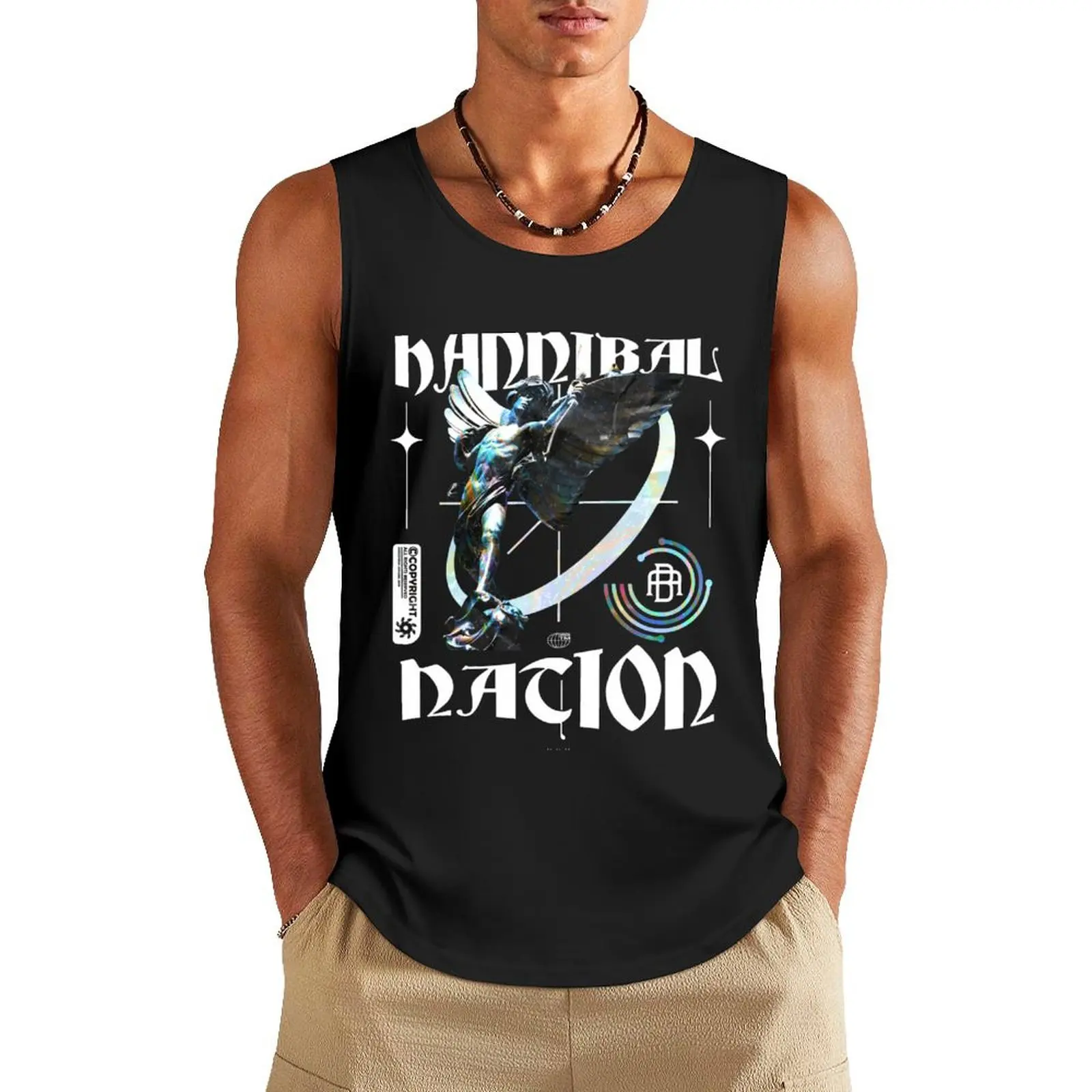 

Hannibal Nation - Aesthetic Hannibal Statue Tank Top Men's fitness t-shirt Men's sleeveless