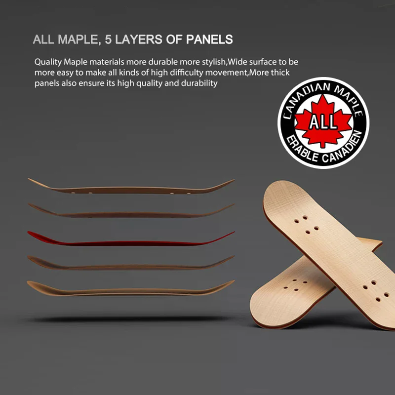 1Set Finger SkateBoard Wooden Fingerboard Toy Professional Stents Fingers Skate Set Novelty Children Christmas Gift Puzzle Toy
