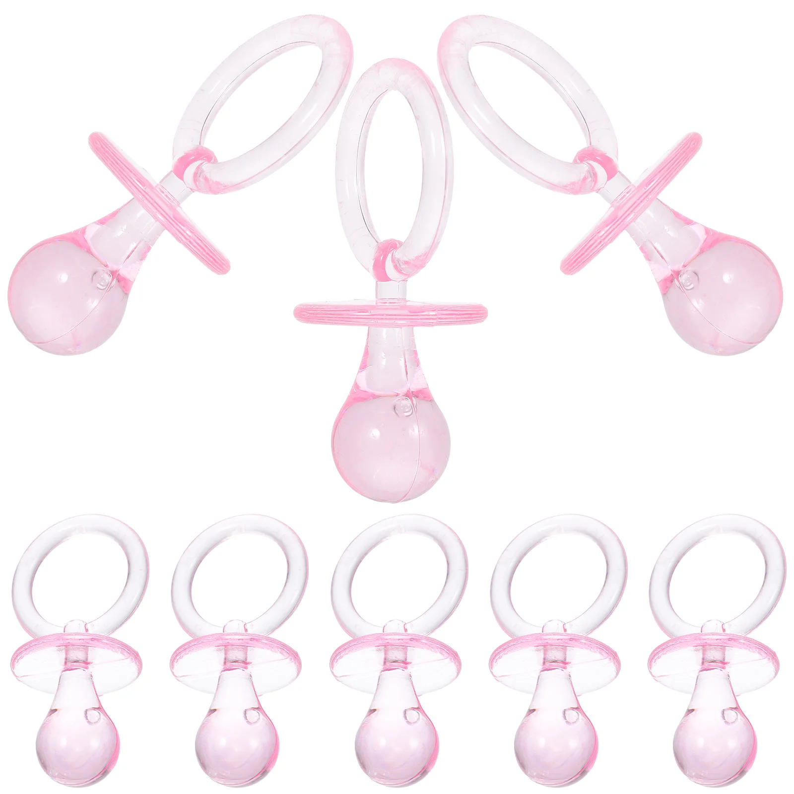 12 Pcs Pacifier Decoration Baby Shower Pacifiers Bulk Toys Favor Abs Mini Bag Fillers Girl