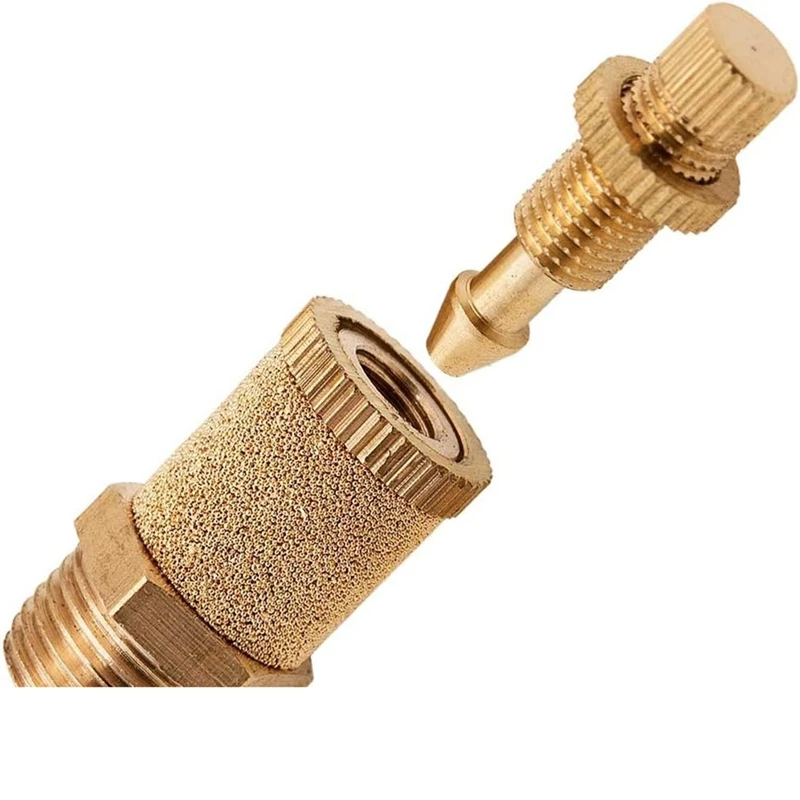 ABAE-3/8 بوصة NPT صمام التحكم في التدفق/التأهل/كاتم الصوت للتعليق (4 عبوات) VXA4038-4