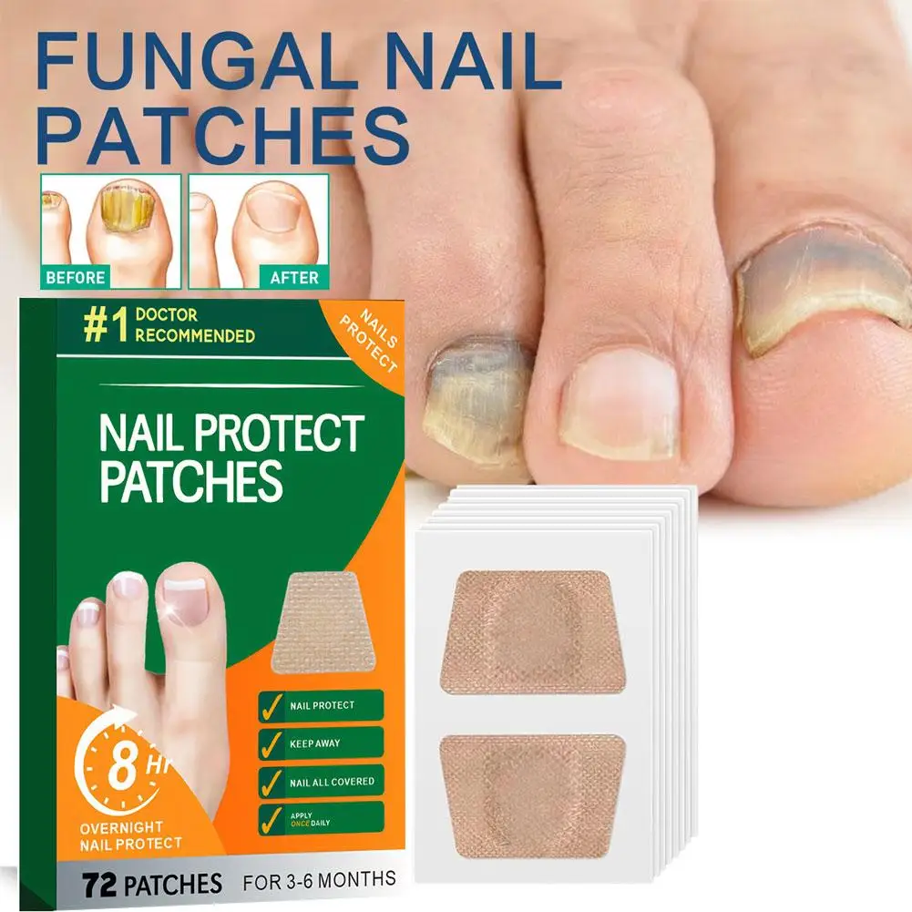 Toppe per unghie fungine Patch per il trattamento dei funghi dell'unghia del piede Adesivo per la riparazione delle unghie incarnite scolorite Strumenti per la cura del piede per pedicure