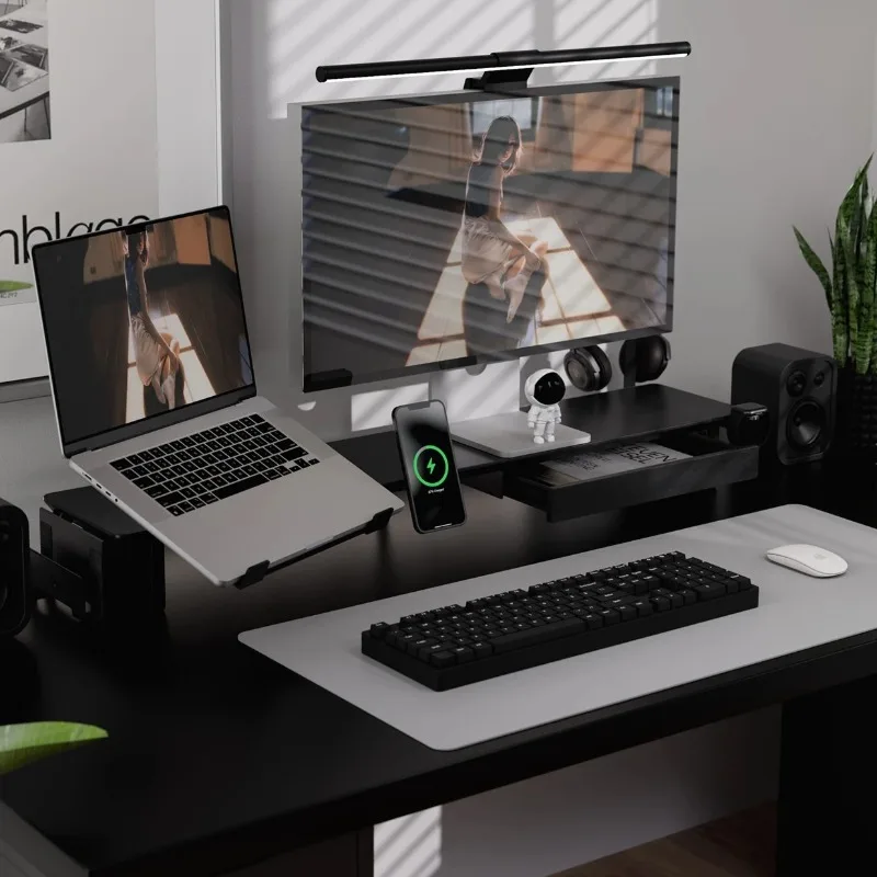 

Скрытый ящик для хранения под столом из массива дерева, бесшумный офисный органайзер для канцелярских принадлежностей, аксессуары для подставки для высоты