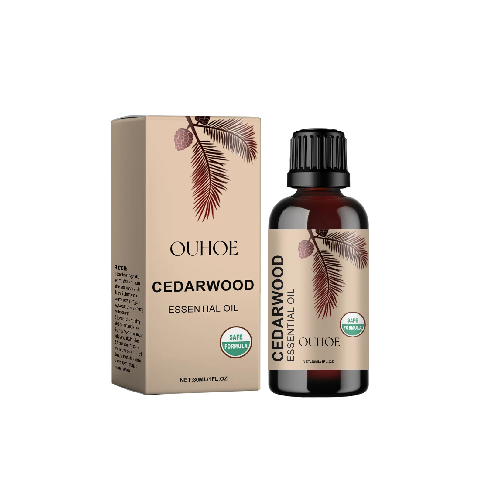

OUHOE Cedar Soothing Essential Oil Moisturizing And Soothing Balance Delicate Niche Fragrance Massage Oil 3pcs