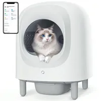 Self Cleaning Cat Litter Box 56L Large Capacity Petree Automatic Cat Litter Box With APP Control Safety Protection Odor Removal