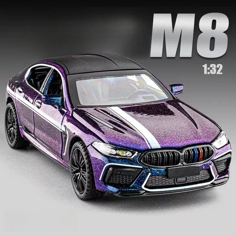 1:32 M8 MANHART Sports Car Alloy Sound Light Diecast Metal Model Miniature Model Toy Gift Vehicles Collection