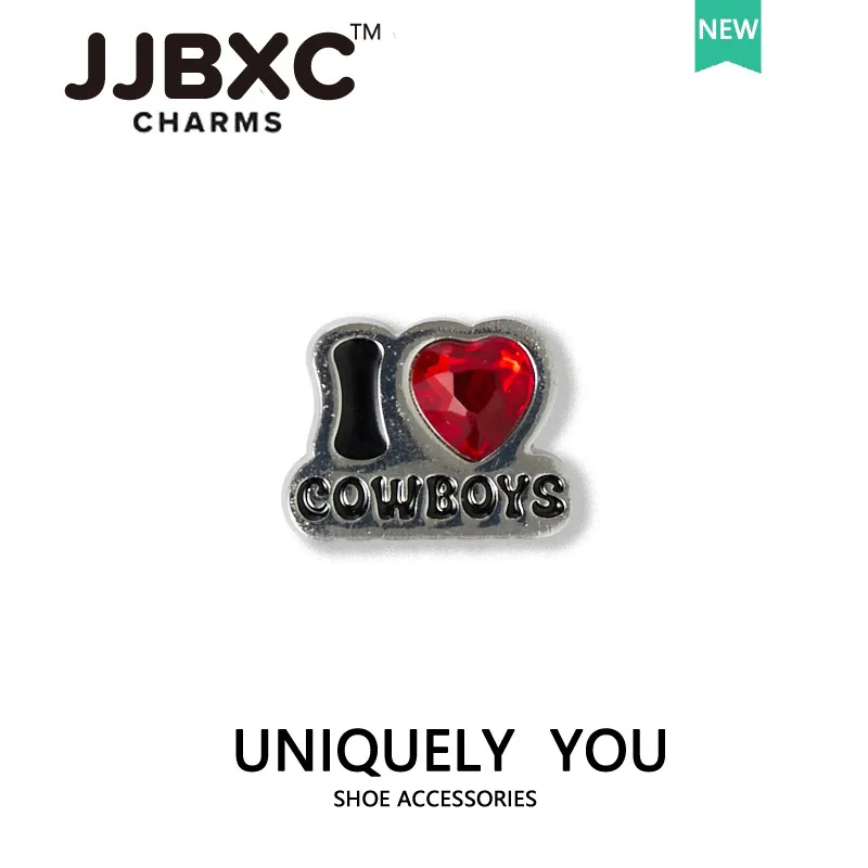 إكسسوارات الأحذية المعدنية JJBXC سحرية مصنوعة من خليط الآيس كريم والشفاه الحمراء على شكل قلب الحب لتقوم بها بنفسك أحذية عصرية زينة مناسبة للأحذية المتقاطعة