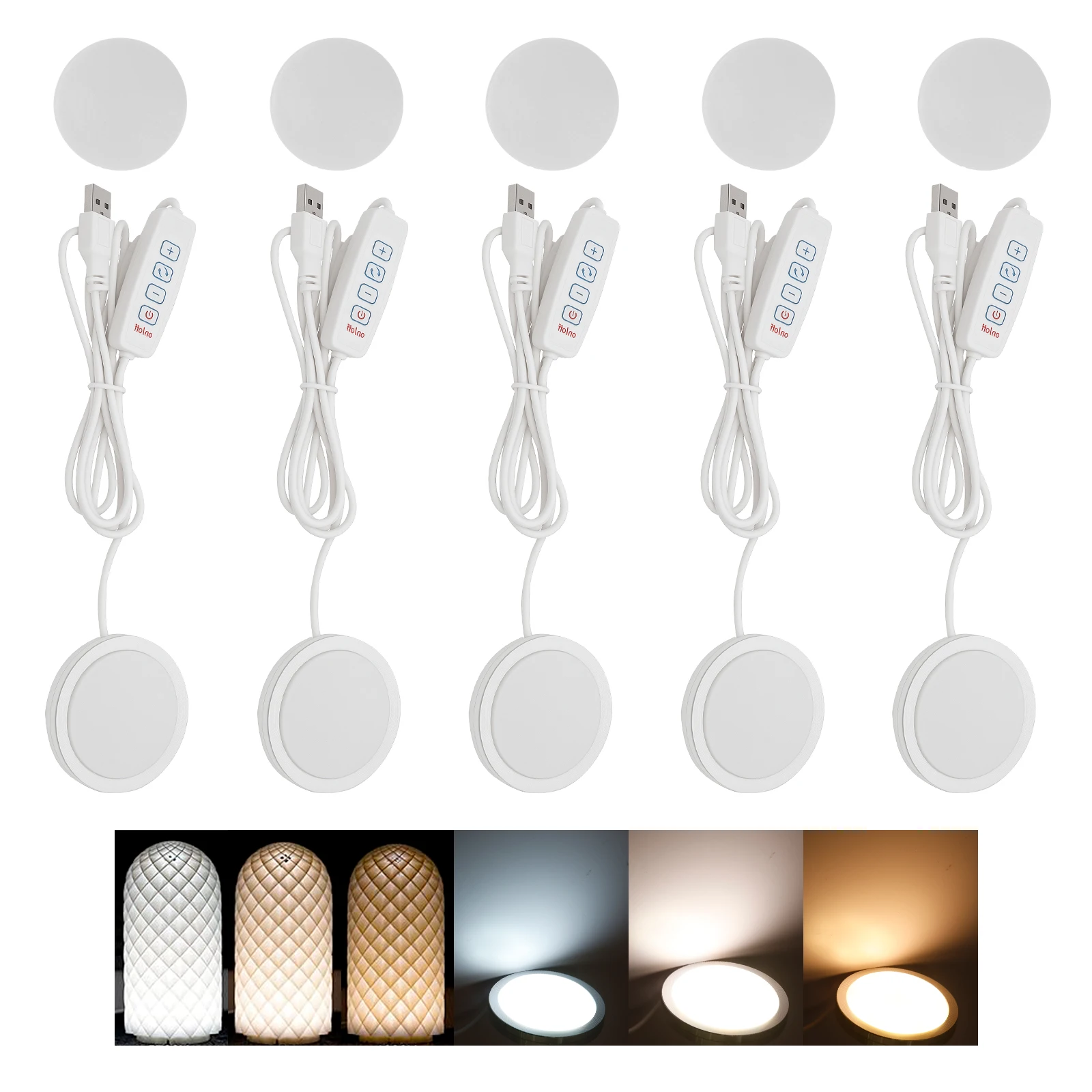For Bambu Lab Led Lamp Kit Adjustable Light Kit Led Light Parts Hardware DIY Model White /Warm/Cold Light Lamp Shell 001