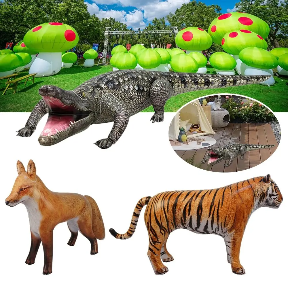 Large Inflatable Balloons Giant Crocodile Tiger Inflatable Toys Jungle Animals Gift Simulation Animal Wedding Scene