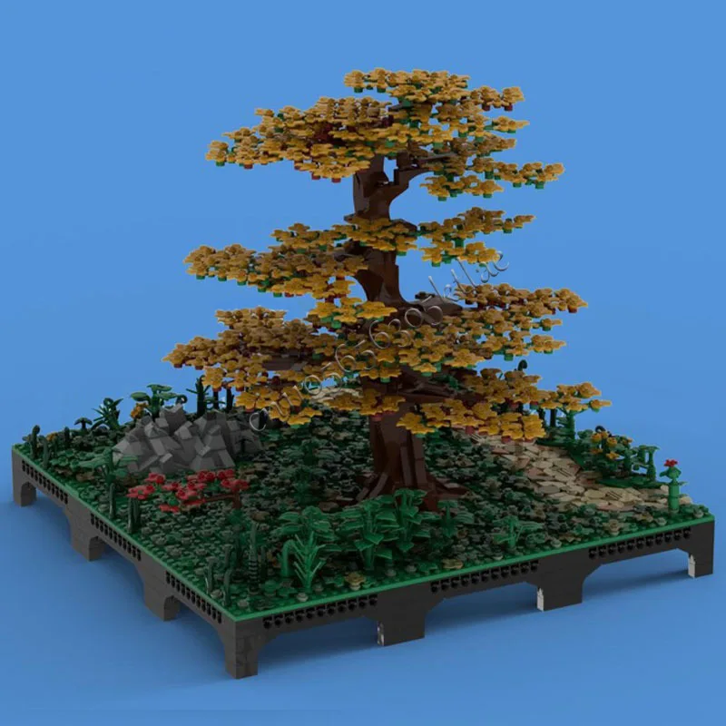 2660 Stück Bäume Diorama eines Ahornbaums MOC Anpassen des modularen Bausteins kreatives Design pädagogisches DIY-Spielzeug Geburtstagsgeschenk