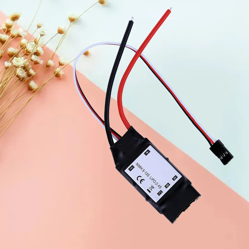 30A Esc Electric Speed Controller Brushless For Rc Plane High Frequency Refresh Rate Low Voltage Cutoff Protection