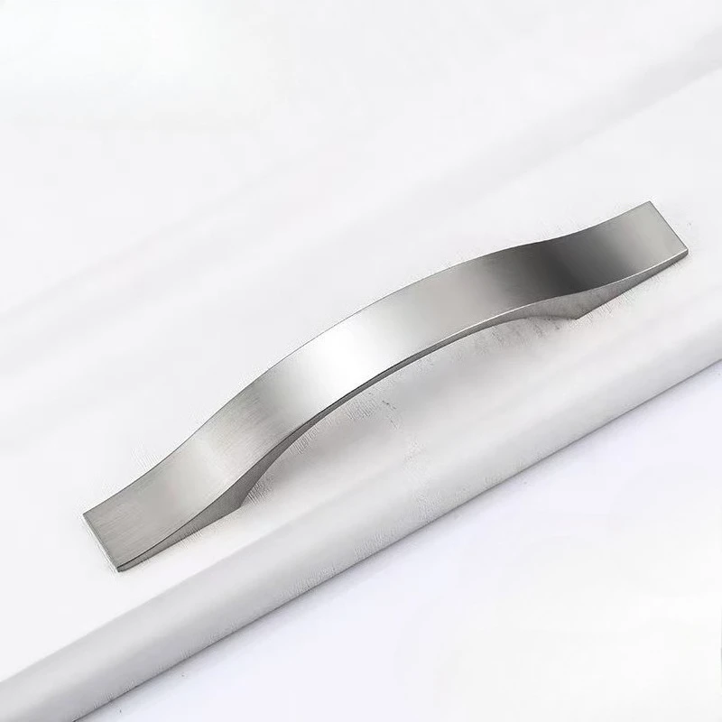 Cabinet Handles Drawer Knobs Aluminum Alloy Wardrobe Door Handles Brushed Pulls Simple Modern Style Furniture Handle