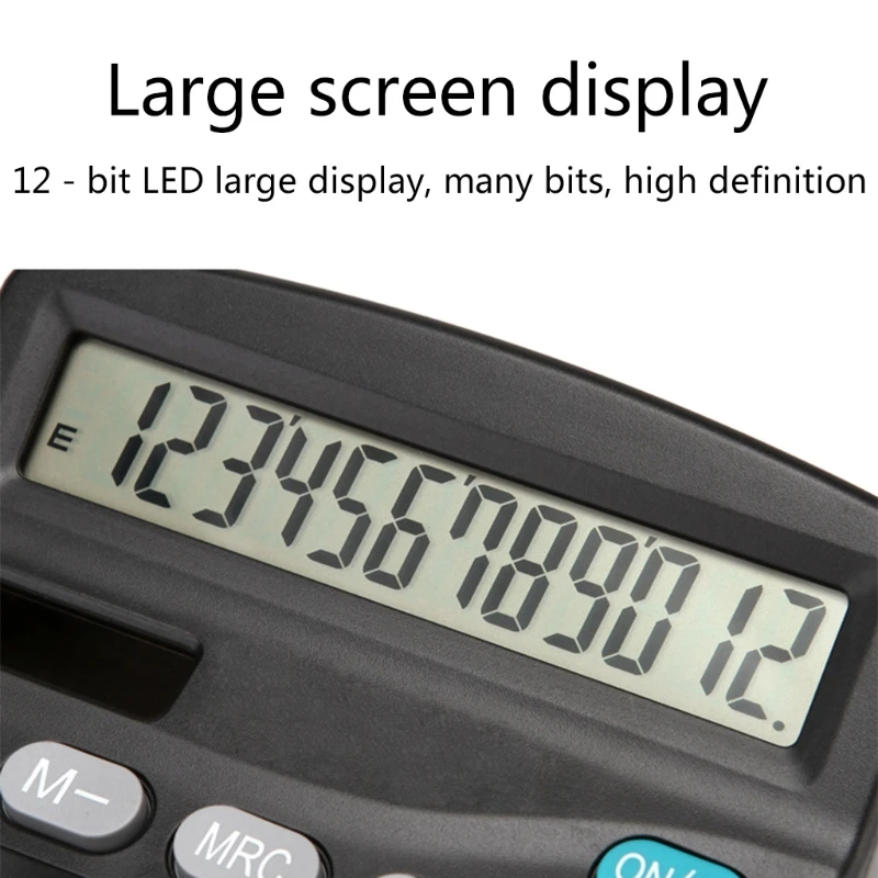 2024 New 12-Digit Desk Calculator Business Accounting Tool and Solar Power Clear Big Buttons Lcd Electronic Calculators