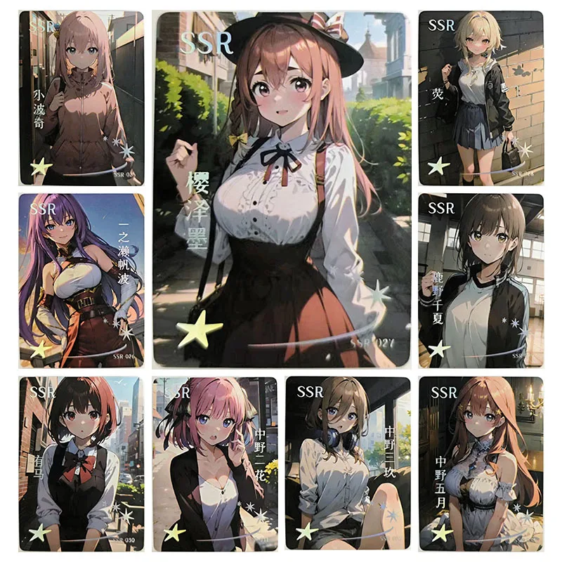 Anime Dea Storia Rare SSR Flash Card Kashiwazaki Sena Nishikigi Chisato Giocattoli per ragazzi Carta da collezione Regalo di compleanno