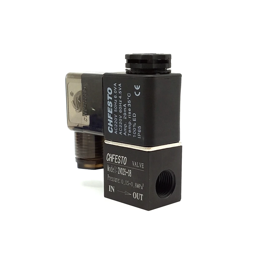Air Solenoid Valves 2V025-08 2 Position 2 Port 1/4