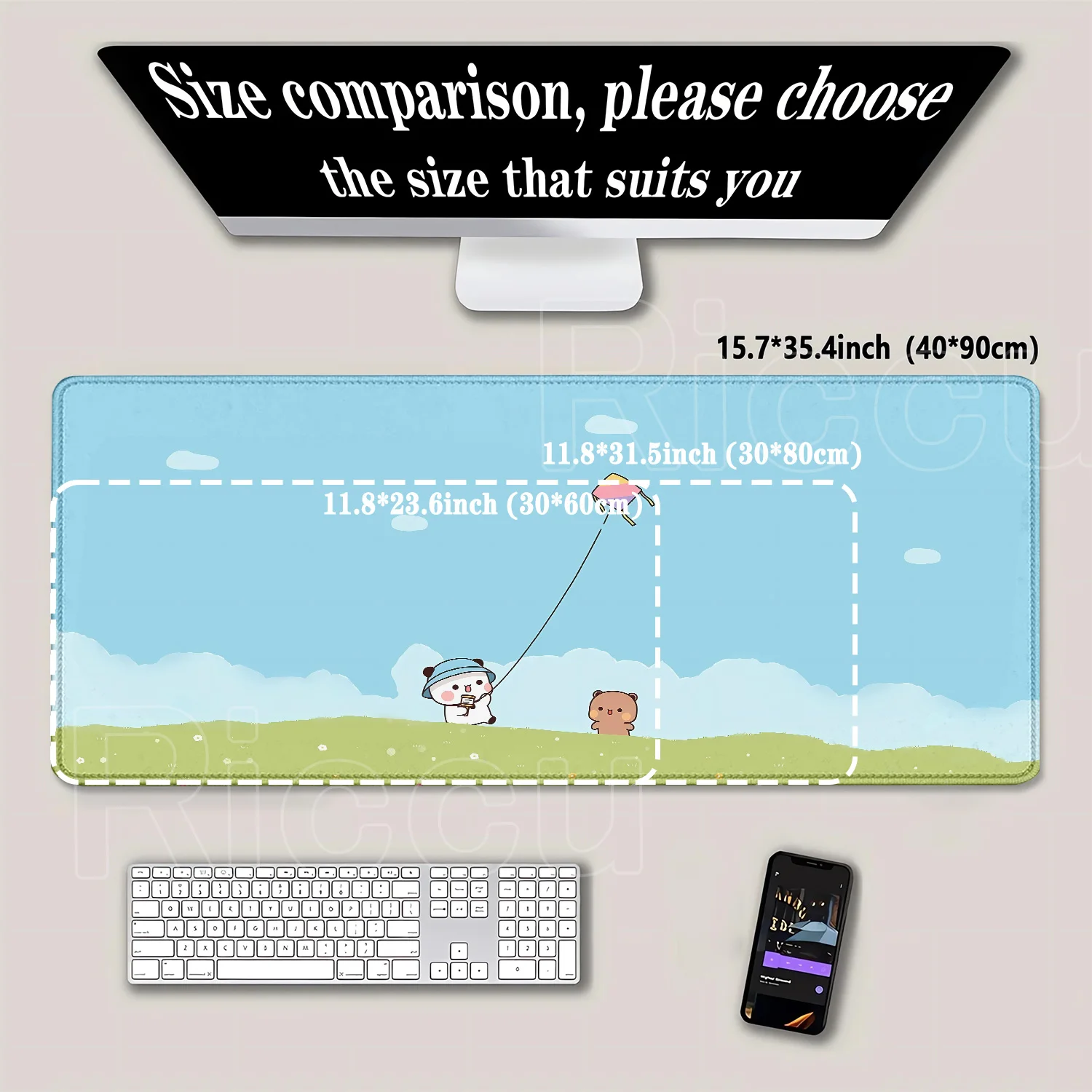 HD BUBU Y DUDU Cartoon Mousepad New Arrivals Large Gaming Mouse pad Gamer Mouse Pad Size For Keyboards Mat E-Sports Rug Computer