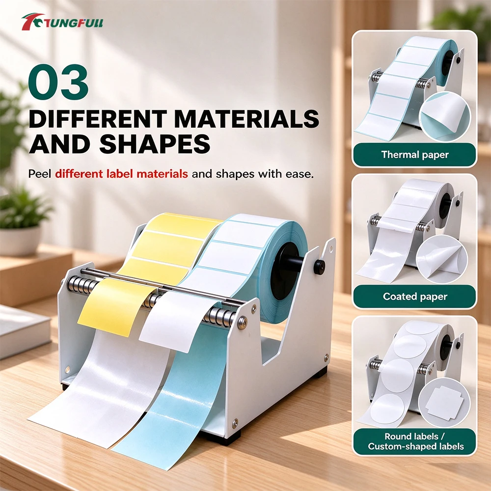 Multi‑Size Manual Label Separator Metal Desktop Label Peeler 60mm 120mm 160mm for Logistics Warehouse Retail Sticker Separating