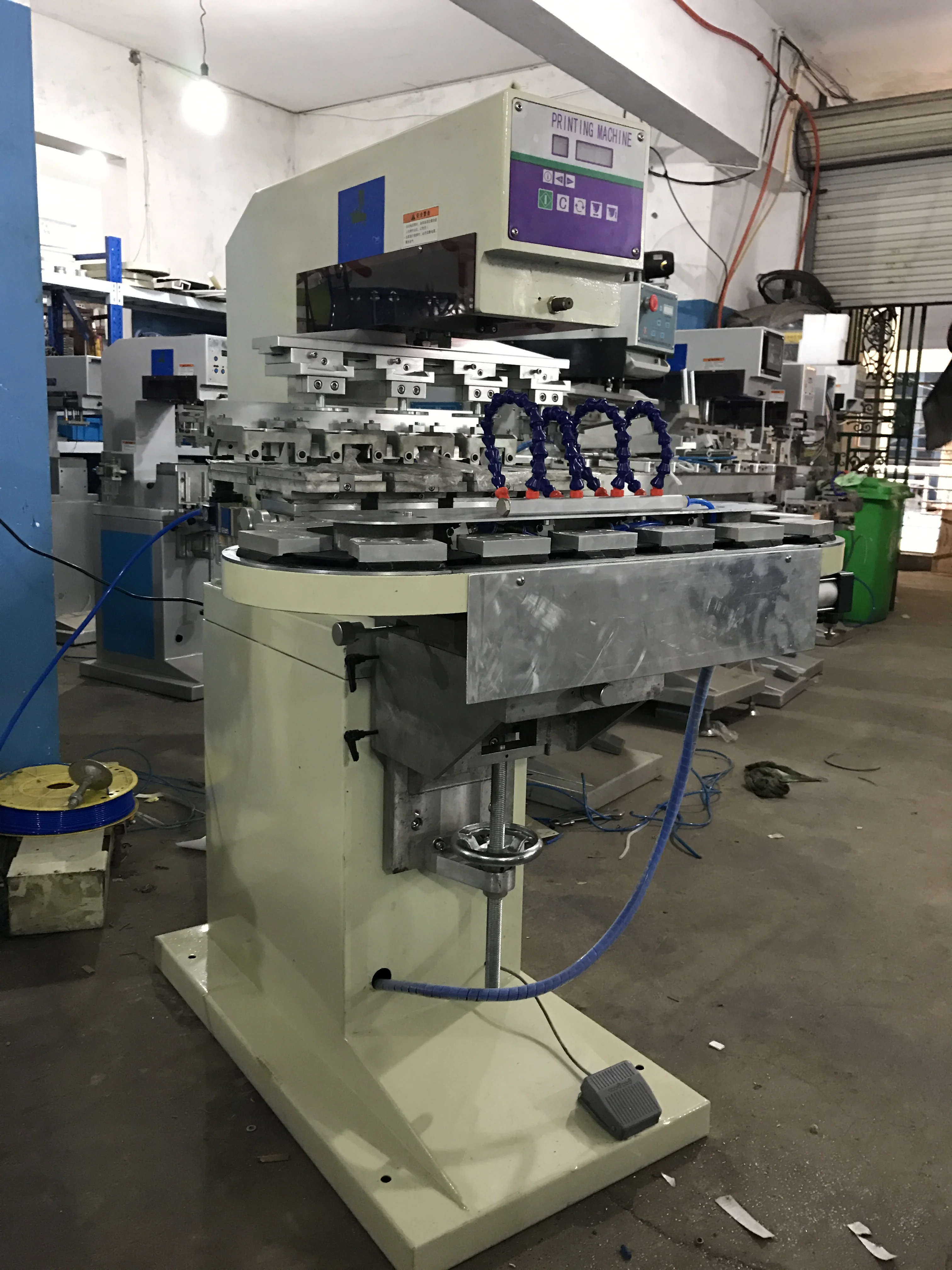 Taoxing 4-Color Ceramic LED Motorised Tampografia Bulb Automatic Ink Cup For Pad Printers