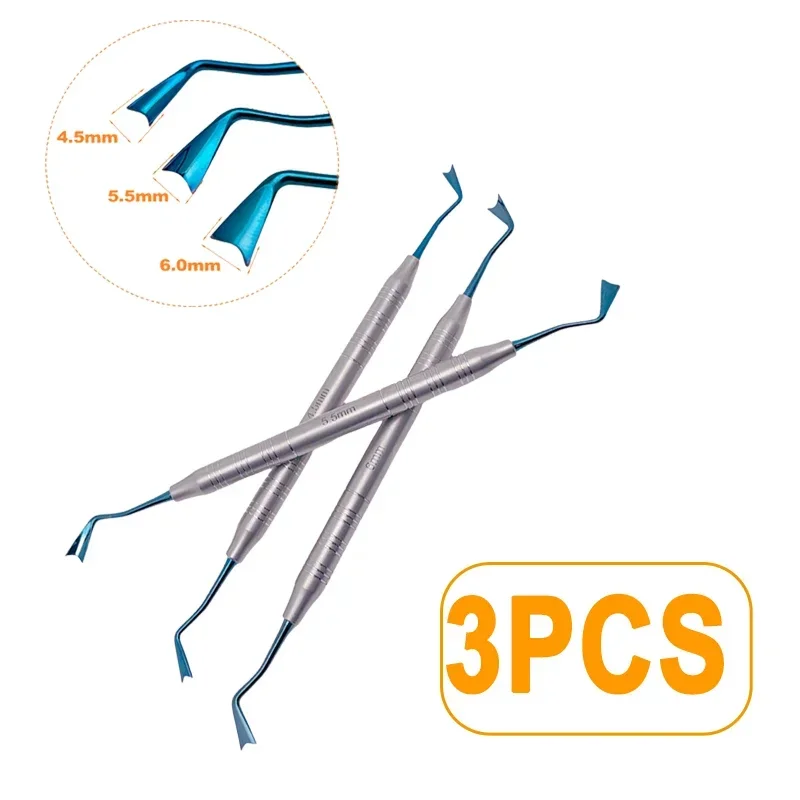 

3Pcs Dental Implant Gingival Retraction Dental Gum Separator Double Ends Dental Gum Separator Isolation Dentist Lab Tool