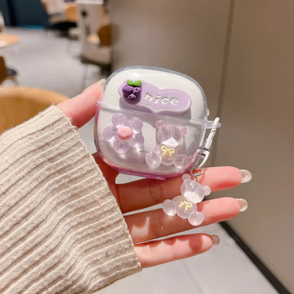 Прозрачный мягкий чехол Redmi Buds 6 Lite, милый чехол для наушников с бабочкой для Xiaomi Redmi Buds 6 Lite, защитный чехол, прозрачный чехол