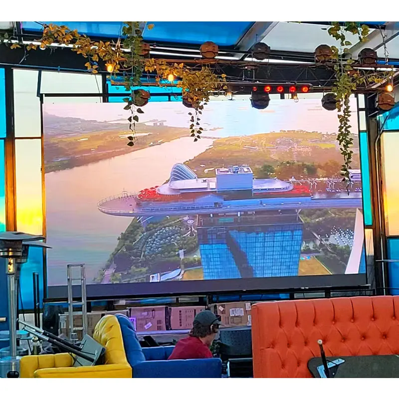 P2 Front Service Fixed LED Display High Resolution Indoor Commercial Advertising HD Video Wall Screen
