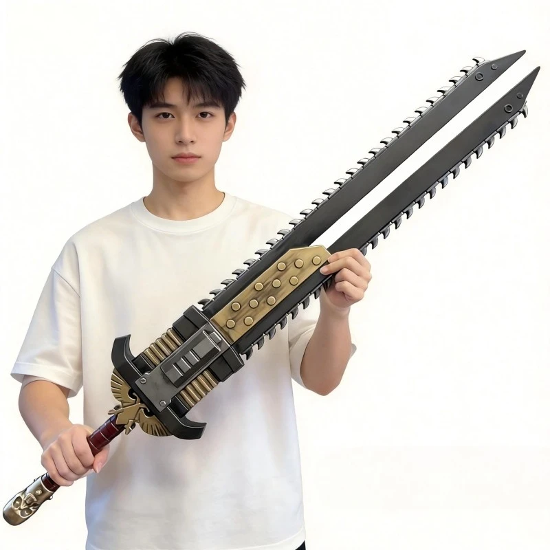 105cm/41.34in Game PU Chainsword Katanas Cosplay Long Sword Model Props Display Peripherals Creativity Samurai Outdoor Toys Gift