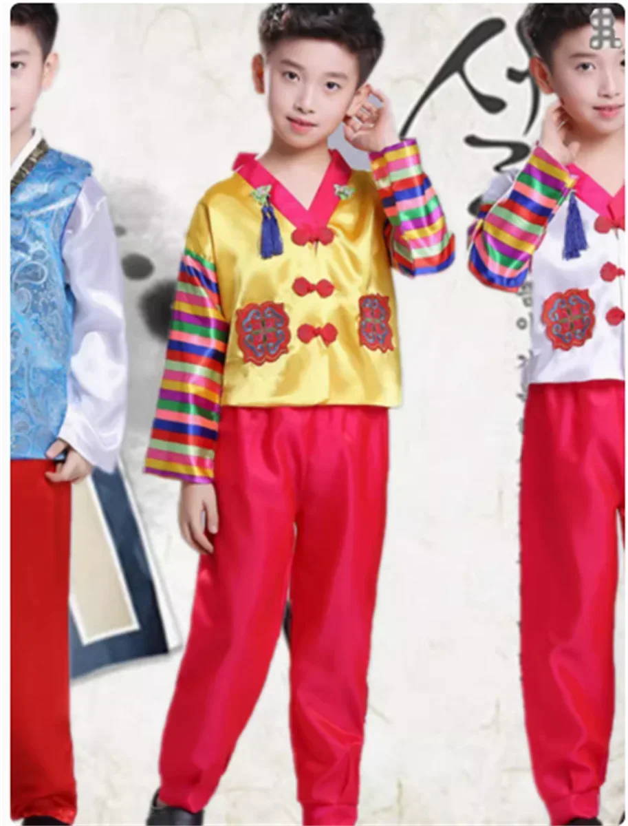 Ancient costumes for boys and girls, Korean costumes, Korean ethnic watches, performance costumes for summer and autumn