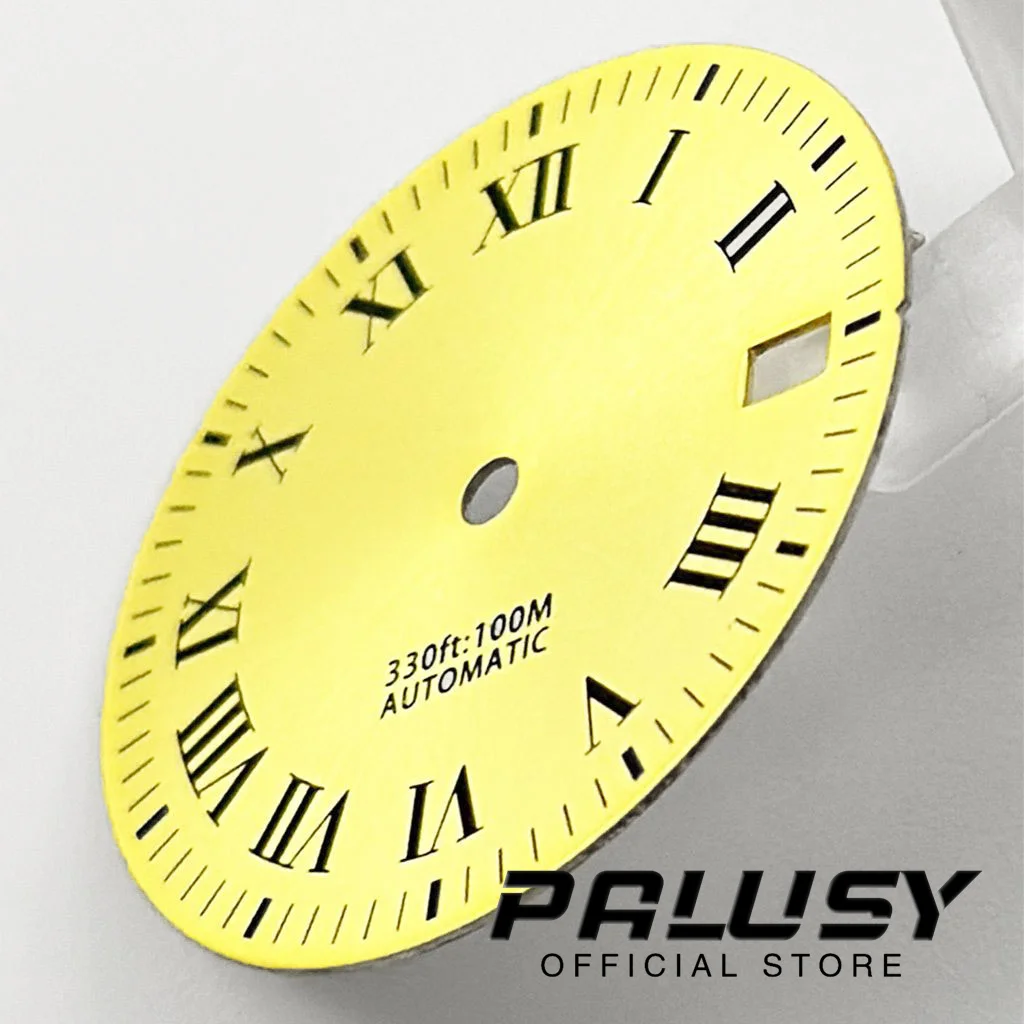 NH35 29mm Gold Watch Dial for NH35A 4R35 Movement Watch Faces Replacement Parts