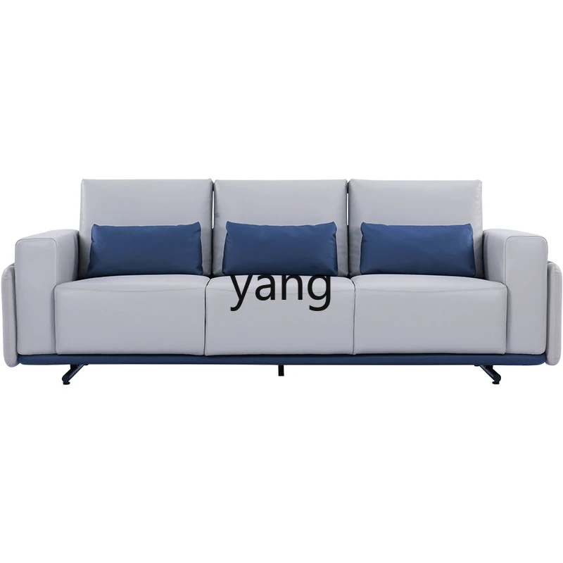 LHH  modern leather sofa coffee table combination office reception sofa